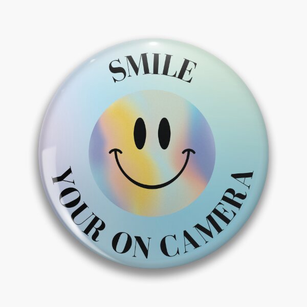 Item preview, Smile your on camera trippy sticker designed and sold by explorecity.