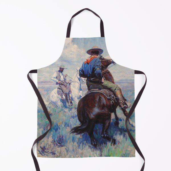 Item preview, Two Men Met in Grim Defiance | William Herbert Dunton | 1910 Wild West Western Art designed and sold by CJET.