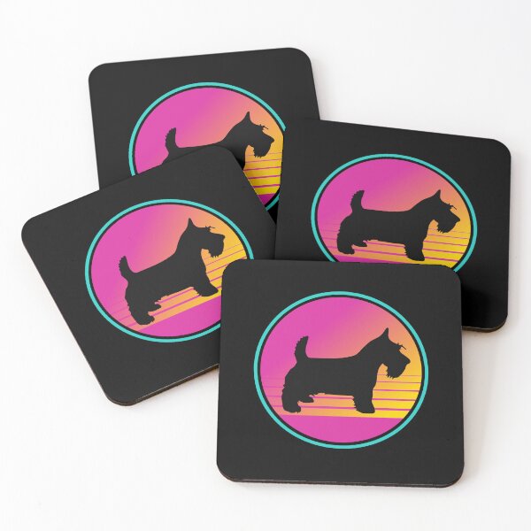 Item preview, Retro Summer Beach 80s Scottish Terrier Dog Gift  designed and sold by Guarddogdrive.
