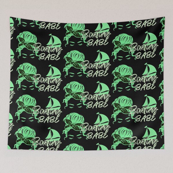 Item preview, Messy Bun Boating Babe, Boating Girls, Kayka Boater, Boats designed and sold by Rally-Girl.