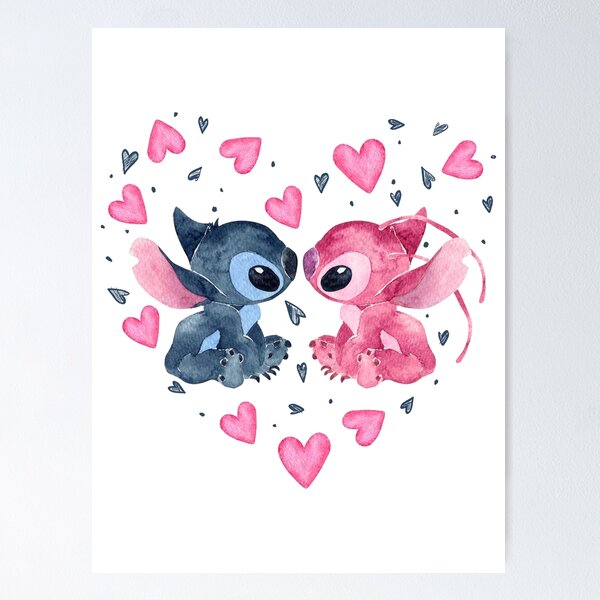 Stitch Watercolor Painting Ideas - Stitch Drawing from Lilo and Stitch