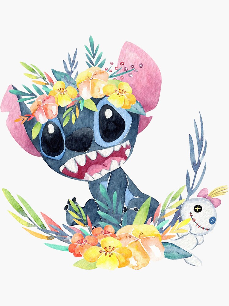 Lilo & Stitch Birthday Girl Sticker for Sale by JeanHillz