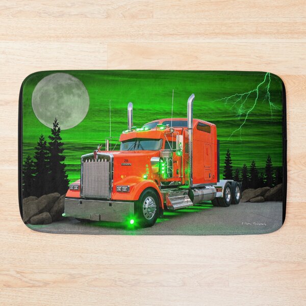 Item preview, Orange Kenworth with Green Lights designed and sold by rharrisphotos.