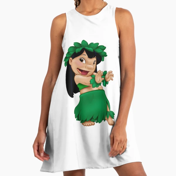 Lilo Doing Hula Lilo & Stitch A-Line Dress Lilo Doing Hula Lilo & Stitch A-Line Dress