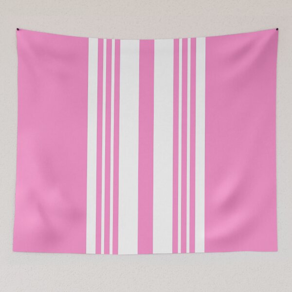 Item preview, Retro Sport Racing Stripes Pink designed and sold by VintageRetroDep.