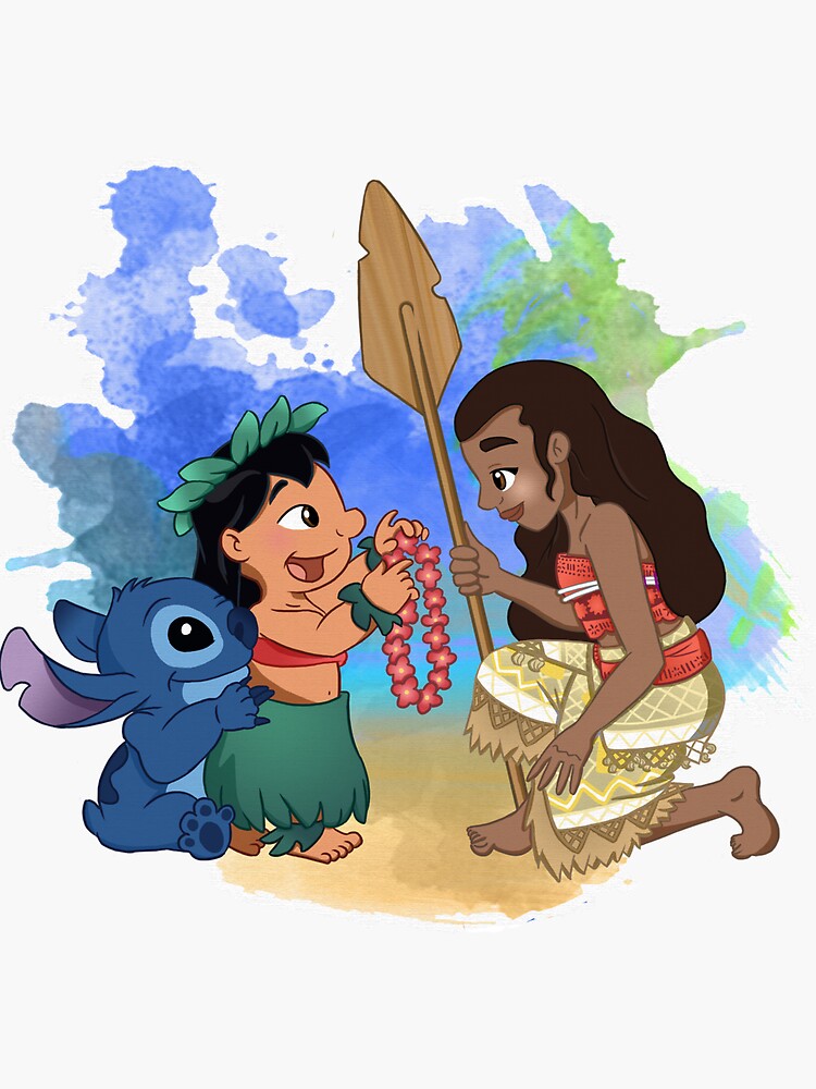 lilo and stitch hello Sticker for Sale by JakeGoodwin