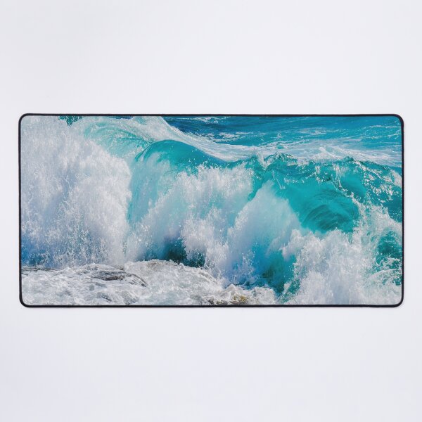 Item preview, Deep Blue Wavy Ocean Rocky Beach designed and sold by AJDesignsstuff.