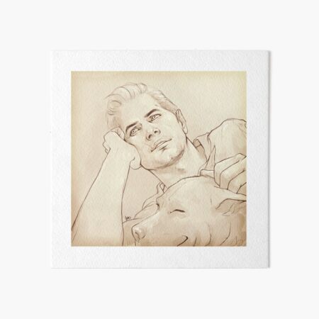 Looking at her (dreamy!Cullen) Art Board Print