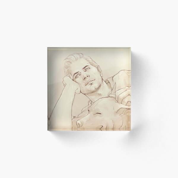 Looking at her (dreamy!Cullen) Acrylic Block