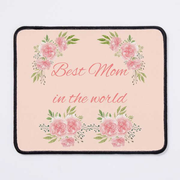 Item preview, "Best Mom in the World" Pink Carnation Mother's Day 2022 Gift idea. designed and sold by HiruK.