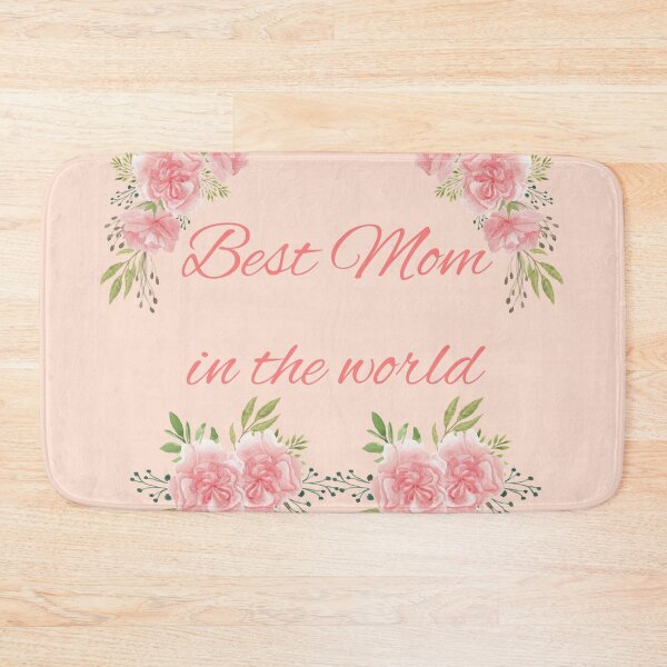 Item preview, "Best Mom in the World" Pink Carnation Mother's Day 2022 Gift idea. designed and sold by HiruK.
