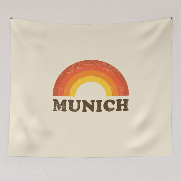 Item preview, Vintage Munich Vacation Souvenir Retro Rainbow designed and sold by Delightfully Cynical.
