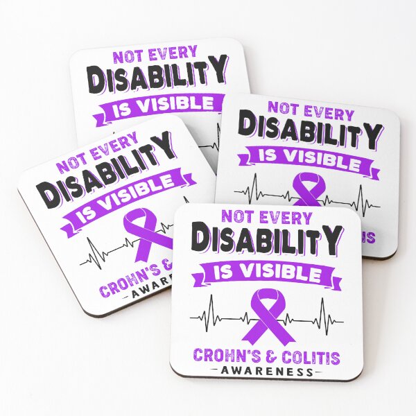 Item preview, Crohn's & Colitis Awareness - Not Every Disability Is Visible designed and sold by RidnerStore.