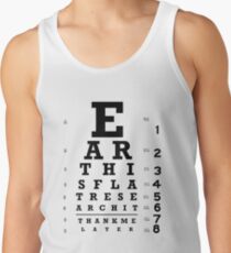 Die Erde ist flach - Sehtafel Tank Top