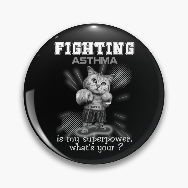 Item preview, Funny Cat Fighting Asthma Is My Superpower What's Your designed and sold by Kohend.
