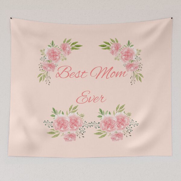 Item preview, "Best Mom Ever" Pink Carnation Mother's Day 2022 Gift idea. designed and sold by HiruK.