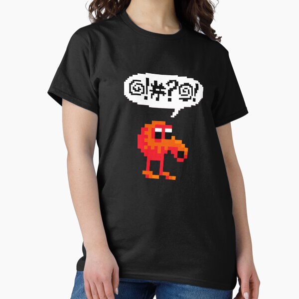 Item preview, Qbert cursing after failure. designed and sold by DontGiveaShirt.