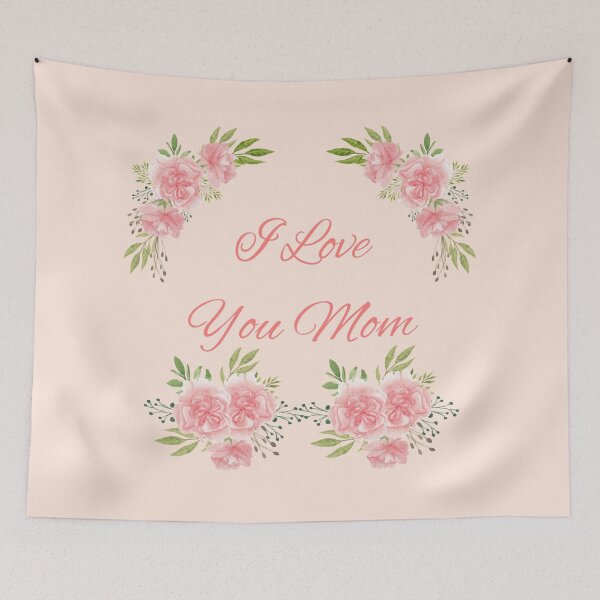 Item preview, " I Love You Mom" Pink Carnation Mother's Day 2022 Gift idea. designed and sold by HiruK.