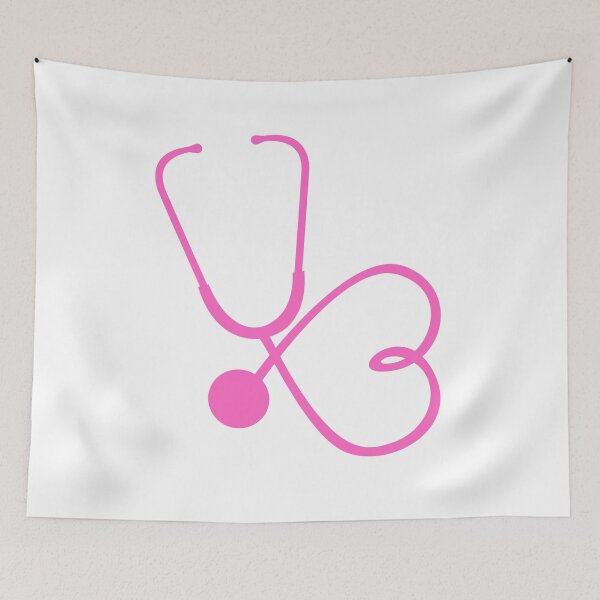 Item preview, PINK HEART STETHOSCOPE designed and sold by ALEXANDREART.