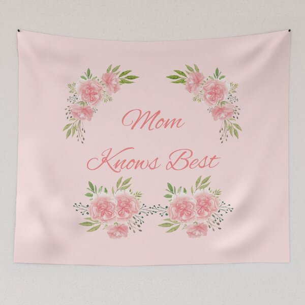 Item preview, " Mom Knows Best" Pink Carnation Mother's Day 2022 Gift idea. designed and sold by HiruK.