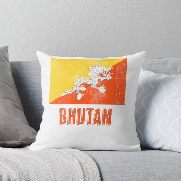 Item preview, Flag of Bhutan "Grunge" look. designed and sold by KTSubz Faith & Fun Designs.