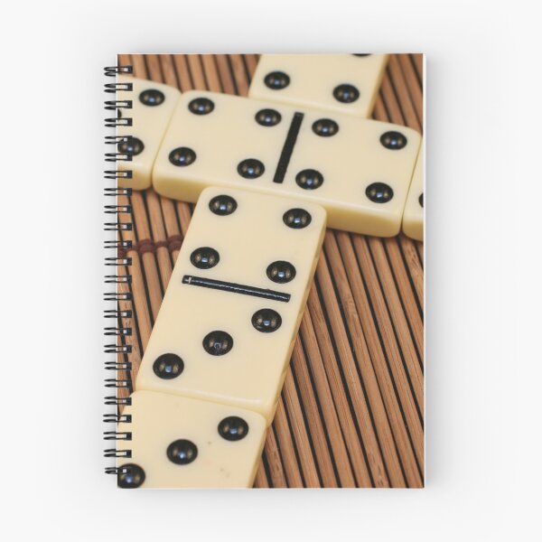Item preview, White dominoes pieces arranged for game play designed and sold by tethysimaging.