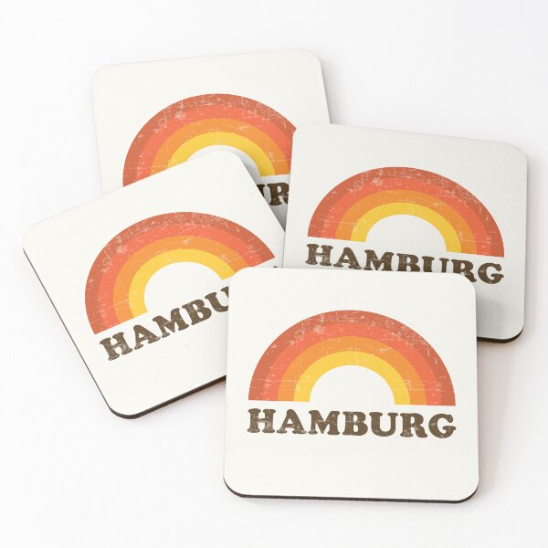 Item preview, Vintage Hamburg Vacation Souvenir Retro Rainbow designed and sold by Delightfully Cynical.