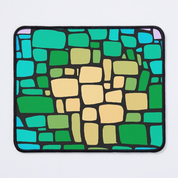 Item preview, Concentric Soft Squared Irregular Tiles - Nature Green designed and sold by Chubuter.