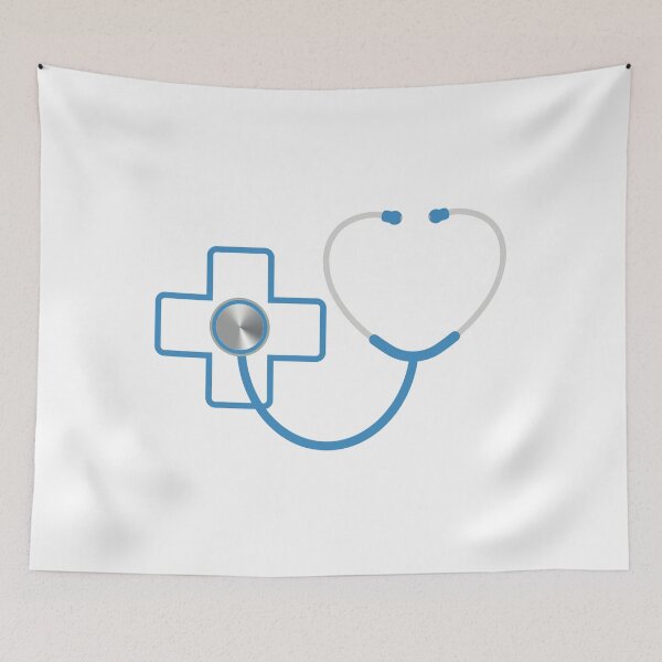 Item preview, BLUE HEART STETHOSCOPE designed and sold by ALEXANDREART.