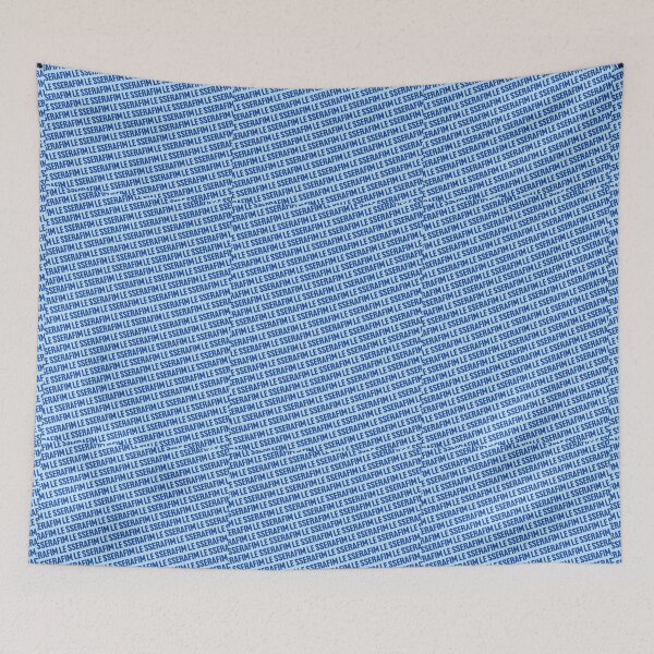 Item preview, LE SERAFIM Patrones azules designed and sold by AliffStudio.
