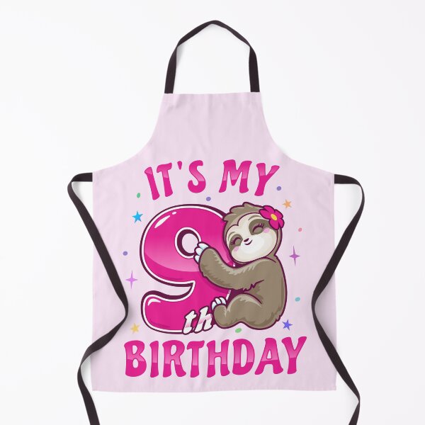 Item preview, Its My 9th Birthday Girls Pink Sloth designed and sold by pablomendoza.