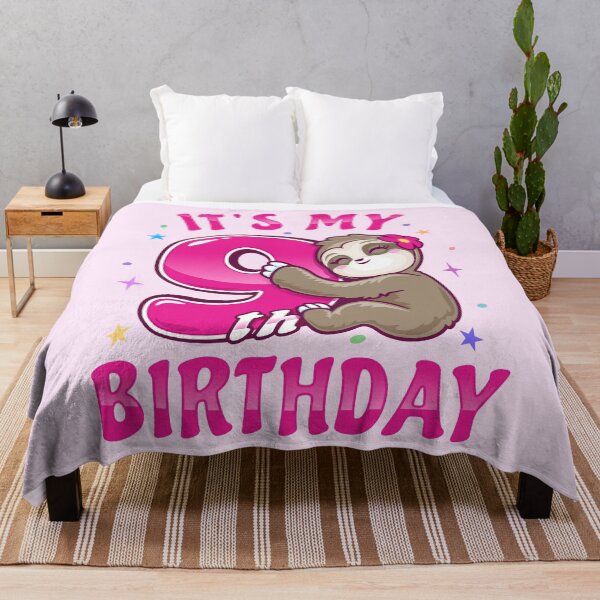 Item preview, Its My 9th Birthday Girls Pink Sloth designed and sold by pablomendoza.