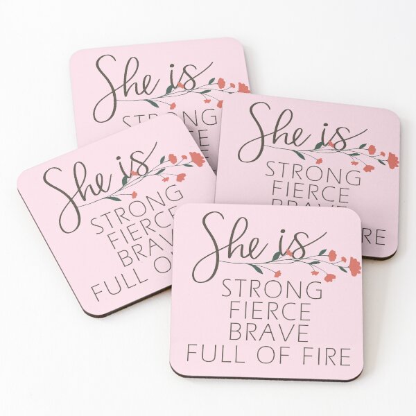 Item preview, She is Strong Fierce Brave designed and sold by simplife-art.