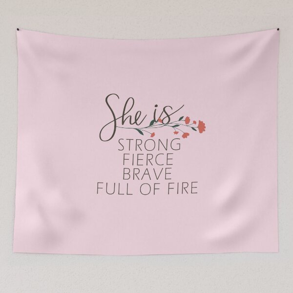 Item preview, She is Strong Fierce Brave designed and sold by simplife-art.