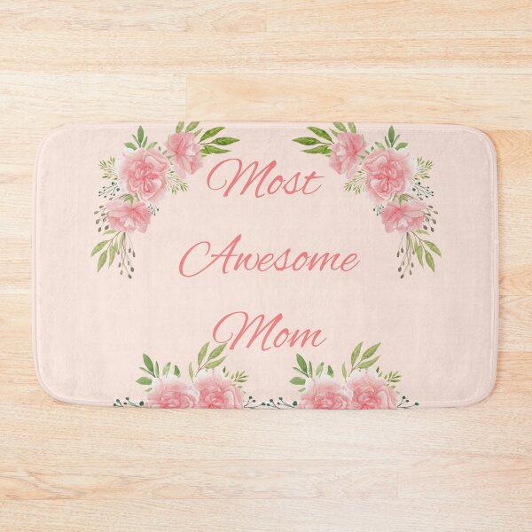 Item preview, "Most Awesome Mom" Pink Carnation Mother's Day 2022 Gift idea. designed and sold by HiruK.