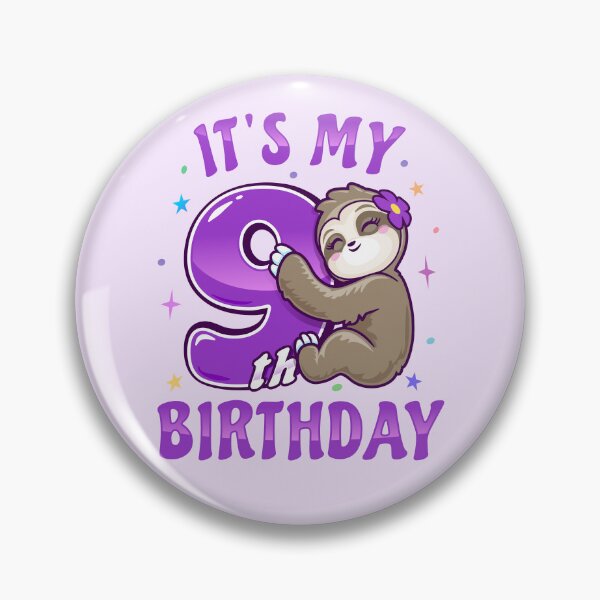 Item preview, Its My 9th Birthday Girls Purple Sloth designed and sold by pablomendoza.