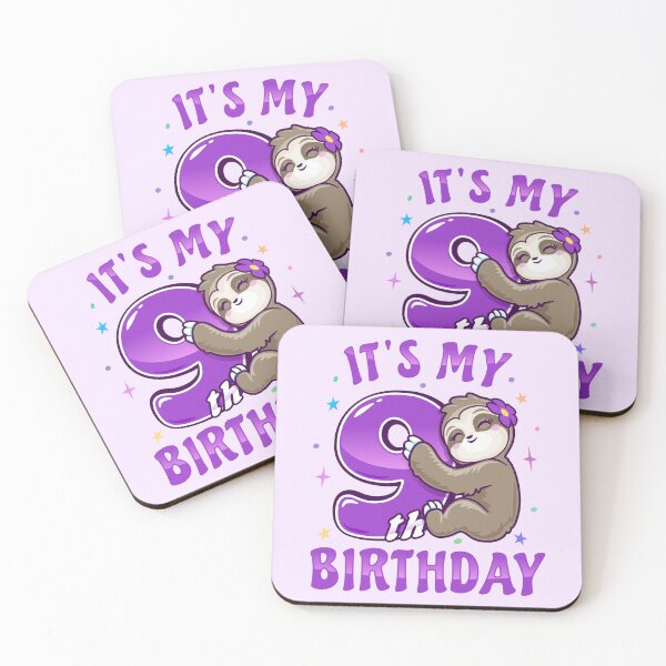 Item preview, Its My 9th Birthday Girls Purple Sloth designed and sold by pablomendoza.