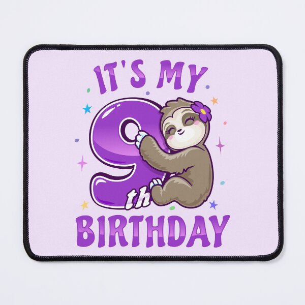 Item preview, Its My 9th Birthday Girls Purple Sloth designed and sold by pablomendoza.