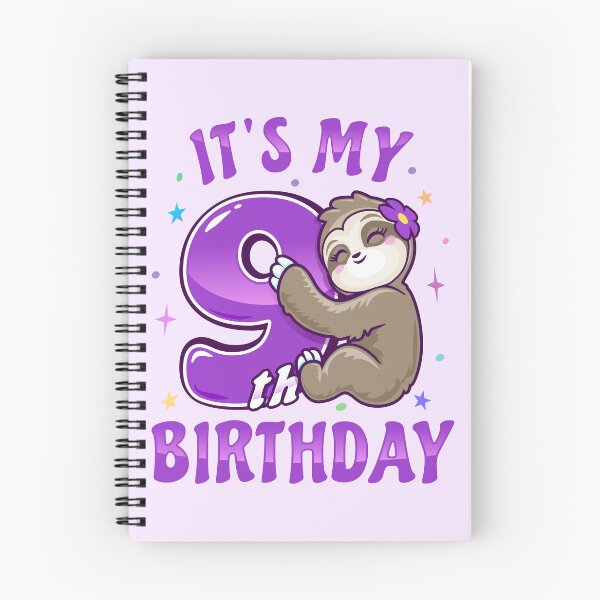Item preview, Its My 9th Birthday Girls Purple Sloth designed and sold by pablomendoza.