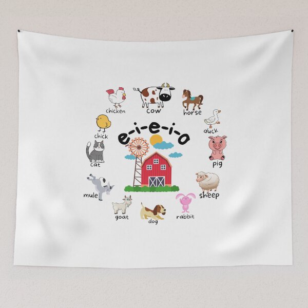 Item preview, E-I-E-I-O Farm Animals designed and sold by ShaneinJapan.