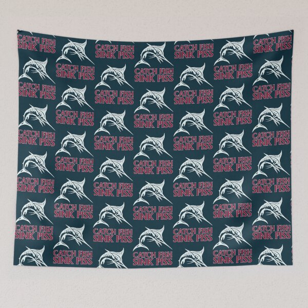 Item preview, Catch Fish, Sink Piss - Black       designed and sold by Spaspart.