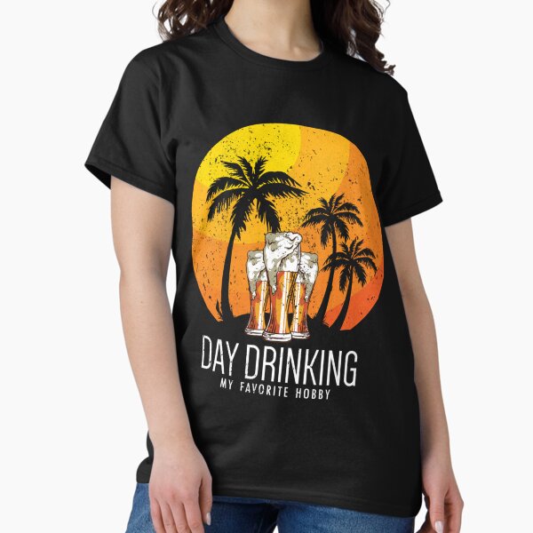 Vista previa del artículo con la obra «Beber durante el día en Palm Beach es mi actividad favorita», diseñado y vendido por Spaspart.