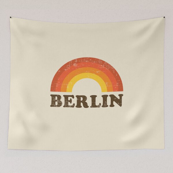 Item preview, Vintage Berlin Vacation Souvenir Retro Rainbow designed and sold by Delightfully Cynical.
