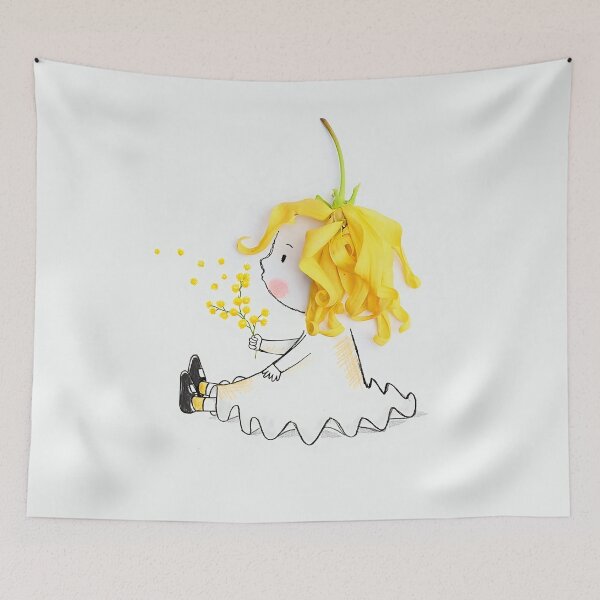Item preview, Yellow Flower Girl designed and sold by TeeBruh.