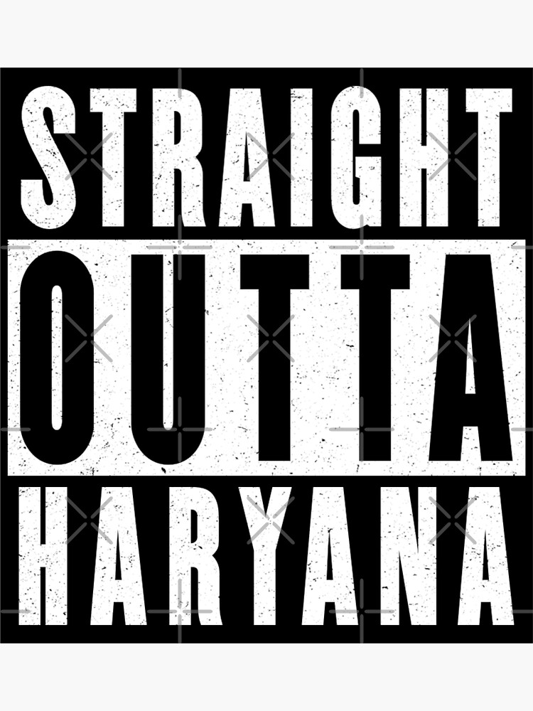 "Desi Merch Haryana " Sticker by vpaints Redbubble