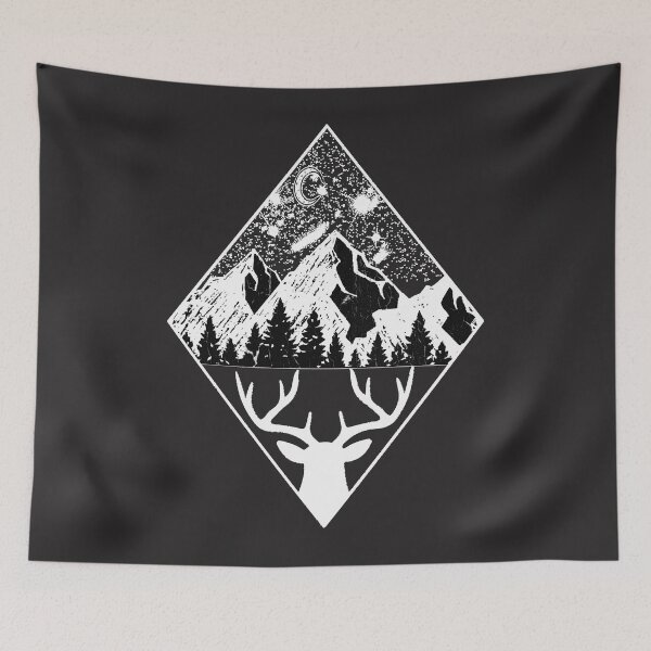 Item preview, Distressed Hiking Nature, Camping, Mountains, Elk hunting, Adventure Travel  designed and sold by Ashleyaylor.