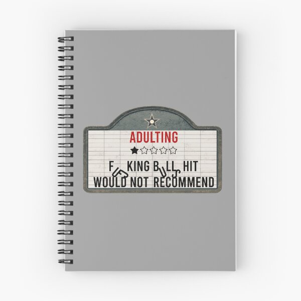 Item preview, Funny Adulting One Star Review Cinema Sign designed and sold by ChicoryJunction.