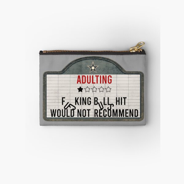 Item preview, Funny Adulting One Star Review Cinema Sign designed and sold by ChicoryJunction.