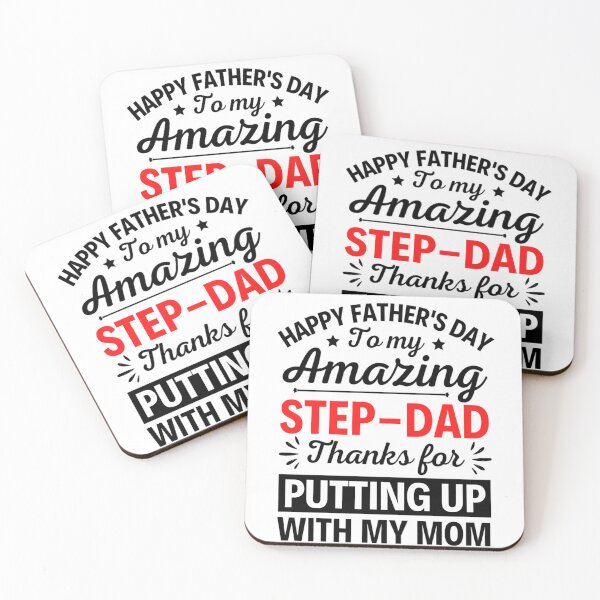 Item preview, Happy Father's Day To My Amazing Step-dad Thanks For Putting Up With My Mom designed and sold by chetan786.