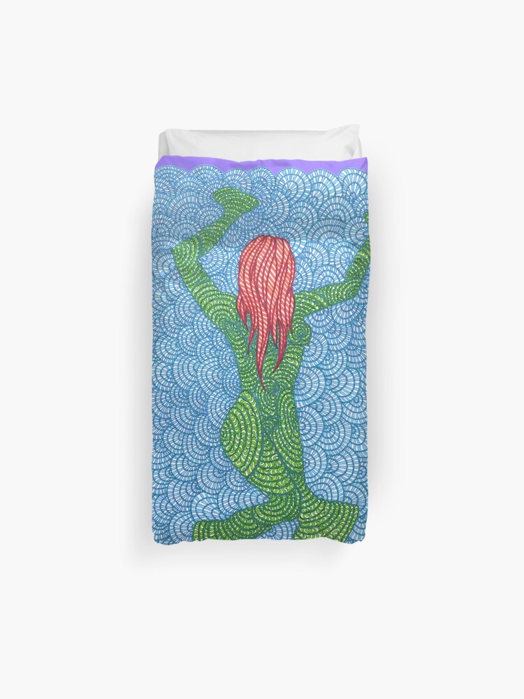 Mermaid Duvet Cover By Maggiepuffle Redbubble